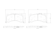 Bremsbelagsatz, Scheibenbremse Vorderachse BREMBO P 85 183