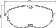 Bremsbelagsatz, Scheibenbremse BREMBO P 85 188