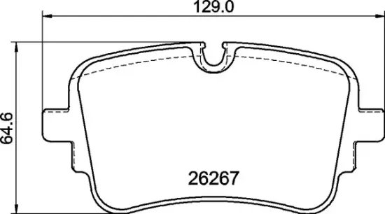 Bremsbelagsatz, Scheibenbremse Hinterachse BREMBO P 85 190 Bild Bremsbelagsatz, Scheibenbremse Hinterachse BREMBO P 85 190