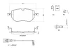 Bremsbelagsatz, Scheibenbremse Vorderachse BREMBO P 85 192