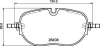 Bremsbelagsatz, Scheibenbremse Vorderachse BREMBO P 85 195