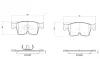 Bremsbelagsatz, Scheibenbremse Vorderachse BREMBO P 85 199