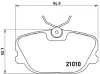 Bremsbelagsatz, Scheibenbremse Vorderachse BREMBO P 86 011 Bild Bremsbelagsatz, Scheibenbremse Vorderachse BREMBO P 86 011