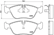 Bremsbelagsatz, Scheibenbremse BREMBO P 86 013