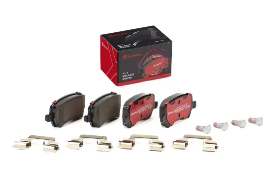 Bremsbelagsatz, Scheibenbremse Hinterachse BREMBO P 86 021X Bild Bremsbelagsatz, Scheibenbremse Hinterachse BREMBO P 86 021X