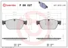 Bremsbelagsatz, Scheibenbremse Vorderachse BREMBO P 86 027