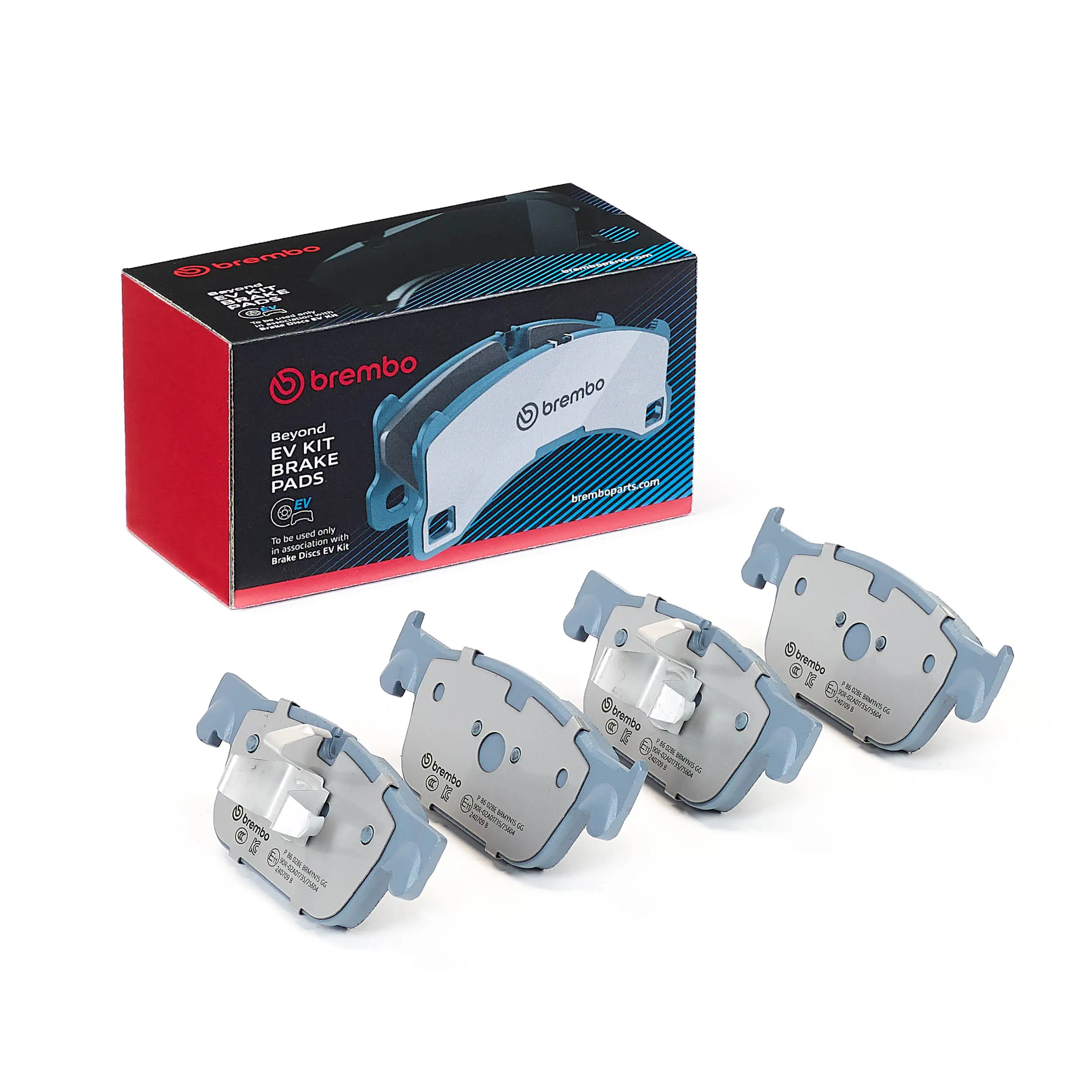 Bremsbelagsatz, Scheibenbremse Vorderachse BREMBO P 86 028E