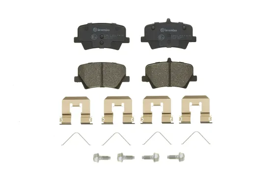 Bremsbelagsatz, Scheibenbremse Hinterachse BREMBO P 86 032 Bild Bremsbelagsatz, Scheibenbremse Hinterachse BREMBO P 86 032