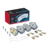 Bremsbelagsatz, Scheibenbremse Vorderachse BREMBO P 86 033E