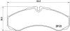 Bremsbelagsatz, Scheibenbremse BREMBO P A6 017