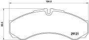 Bremsbelagsatz, Scheibenbremse BREMBO P A6 017