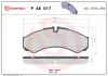 Bremsbelagsatz, Scheibenbremse BREMBO P A6 017 Bild Bremsbelagsatz, Scheibenbremse BREMBO P A6 017