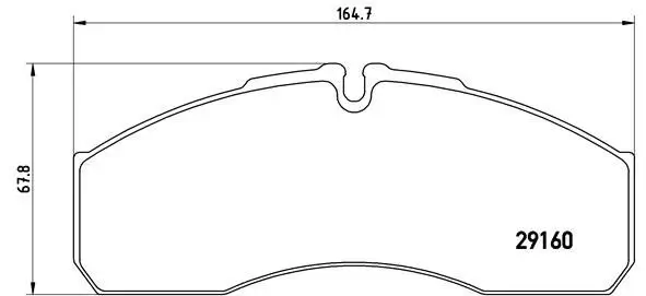 Bremsbelagsatz, Scheibenbremse BREMBO P A6 022