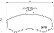 Bremsbelagsatz, Scheibenbremse BREMBO P A6 024