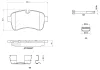 Bremsbelagsatz, Scheibenbremse Hinterachse BREMBO P A6 027G Bild Bremsbelagsatz, Scheibenbremse Hinterachse BREMBO P A6 027G
