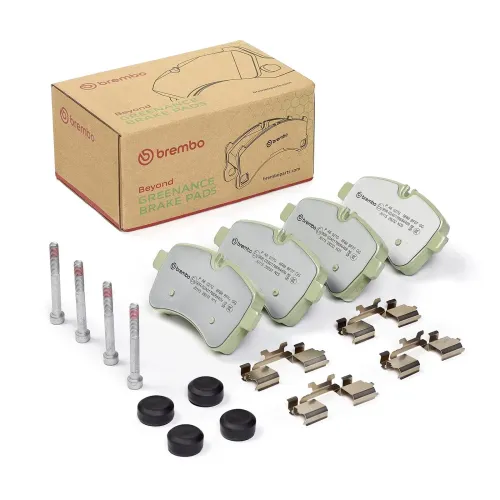 Bremsbelagsatz, Scheibenbremse Hinterachse BREMBO P A6 027G Bild Bremsbelagsatz, Scheibenbremse Hinterachse BREMBO P A6 027G