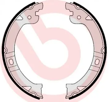 Bremsbackensatz, Feststellbremse Hinterachse BREMBO S 11 505