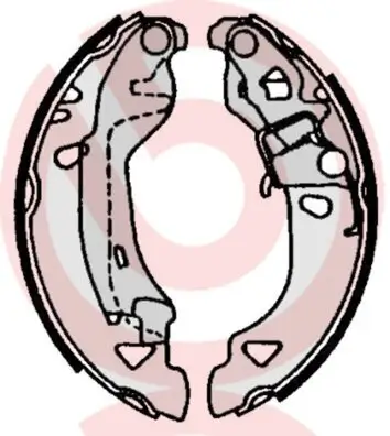 Bremsbackensatz Hinterachse BREMBO S 23 513