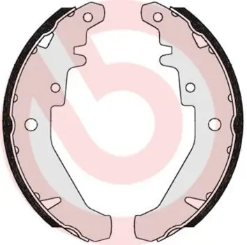 Bremsbackensatz Hinterachse BREMBO S 23 548