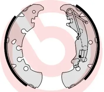 Bremsbackensatz Hinterachse BREMBO S 23 555