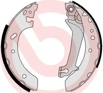 Bremsbackensatz Hinterachse BREMBO S 24 526 Bild Bremsbackensatz Hinterachse BREMBO S 24 526