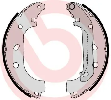 Bremsbackensatz Hinterachse BREMBO S 24 539