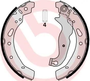 Bremsbackensatz Hinterachse BREMBO S 24 540