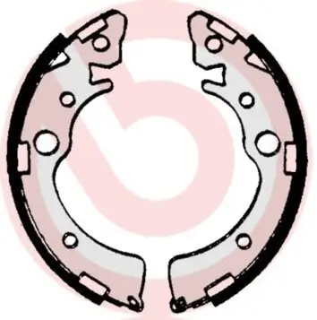 Bremsbackensatz Hinterachse BREMBO S 28 509