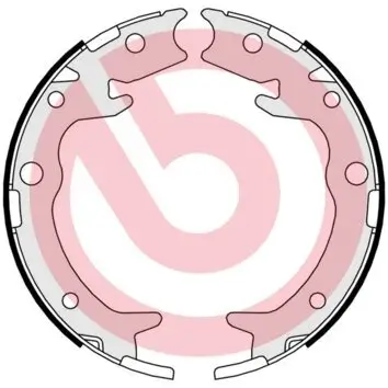 Bremsbackensatz, Feststellbremse Hinterachse BREMBO S 28 516