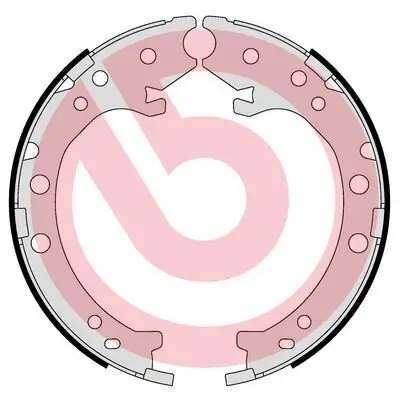 Bremsbackensatz, Feststellbremse Hinterachse BREMBO S 28 519 Bild Bremsbackensatz, Feststellbremse Hinterachse BREMBO S 28 519