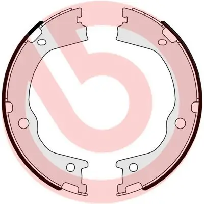 Bremsbackensatz, Feststellbremse Hinterachse BREMBO S 30 526 Bild Bremsbackensatz, Feststellbremse Hinterachse BREMBO S 30 526