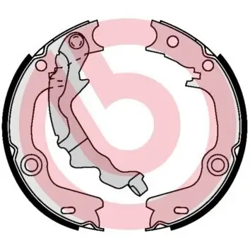 Bremsbackensatz, Feststellbremse Hinterachse BREMBO S 30 532