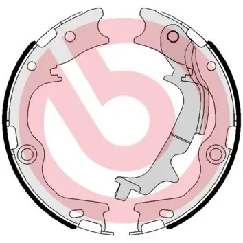 Bremsbackensatz Hinterachse BREMBO S 30 537 Bild Bremsbackensatz Hinterachse BREMBO S 30 537