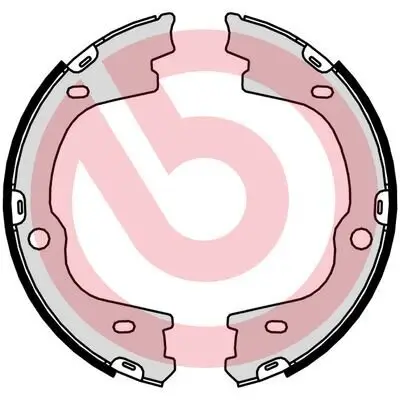 Bremsbackensatz, Feststellbremse Hinterachse BREMBO S 30 544 Bild Bremsbackensatz, Feststellbremse Hinterachse BREMBO S 30 544