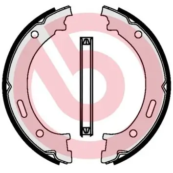 Bremsbackensatz, Feststellbremse Hinterachse BREMBO S 37 506