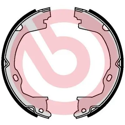 Bremsbackensatz, Feststellbremse Hinterachse BREMBO S 37 508 Bild Bremsbackensatz, Feststellbremse Hinterachse BREMBO S 37 508