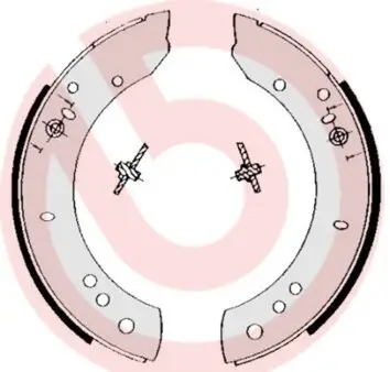 Bremsbackensatz BREMBO S 44 502 Bild Bremsbackensatz BREMBO S 44 502