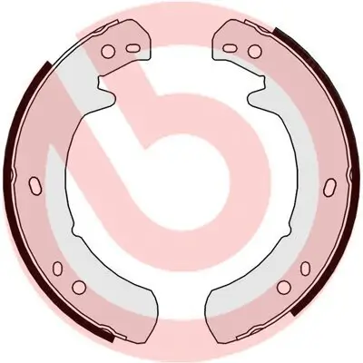 Bremsbackensatz, Feststellbremse Hinterachse BREMBO S 44 507 Bild Bremsbackensatz, Feststellbremse Hinterachse BREMBO S 44 507
