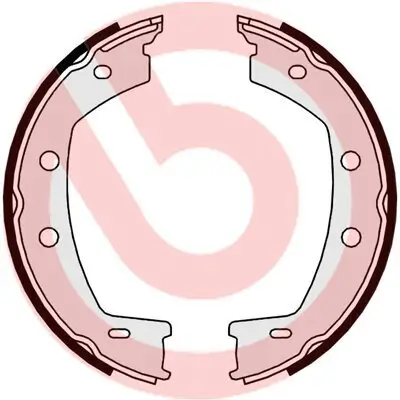 Bremsbackensatz, Feststellbremse Hinterachse BREMBO S 44 508 Bild Bremsbackensatz, Feststellbremse Hinterachse BREMBO S 44 508