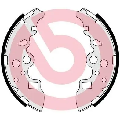 Bremsbackensatz Hinterachse BREMBO S 49 524 Bild Bremsbackensatz Hinterachse BREMBO S 49 524