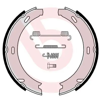 Bremsbackensatz, Feststellbremse BREMBO S 50 507