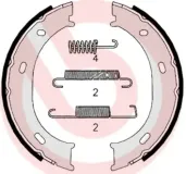 Bremsbackensatz, Feststellbremse BREMBO S 50 510