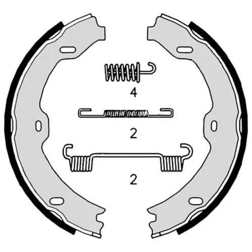 Bremsbackensatz Hinterachse BREMBO S 50 526 Bild Bremsbackensatz Hinterachse BREMBO S 50 526