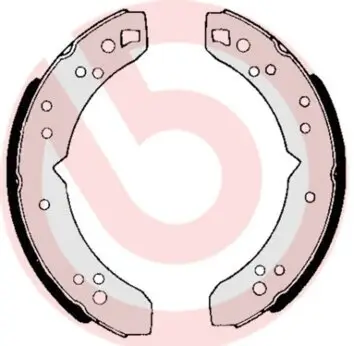 Bremsbackensatz Hinterachse BREMBO S 52 504 Bild Bremsbackensatz Hinterachse BREMBO S 52 504