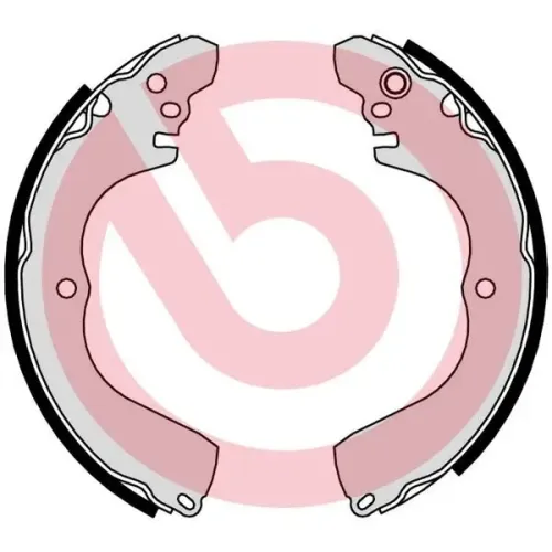 Bremsbackensatz Hinterachse BREMBO S 54 525 Bild Bremsbackensatz Hinterachse BREMBO S 54 525