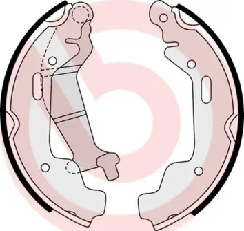 Bremsbackensatz Hinterachse BREMBO S 59 516
