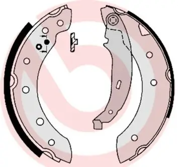 Bremsbackensatz Hinterachse BREMBO S 61 520 Bild Bremsbackensatz Hinterachse BREMBO S 61 520