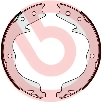 Bremsbackensatz, Feststellbremse Hinterachse BREMBO S 61 542