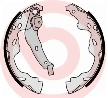 Bremsbackensatz Hinterachse BREMBO S 83 509 Bild Bremsbackensatz Hinterachse BREMBO S 83 509