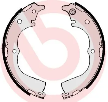 Bremsbackensatz Hinterachse BREMBO S 83 533 Bild Bremsbackensatz Hinterachse BREMBO S 83 533